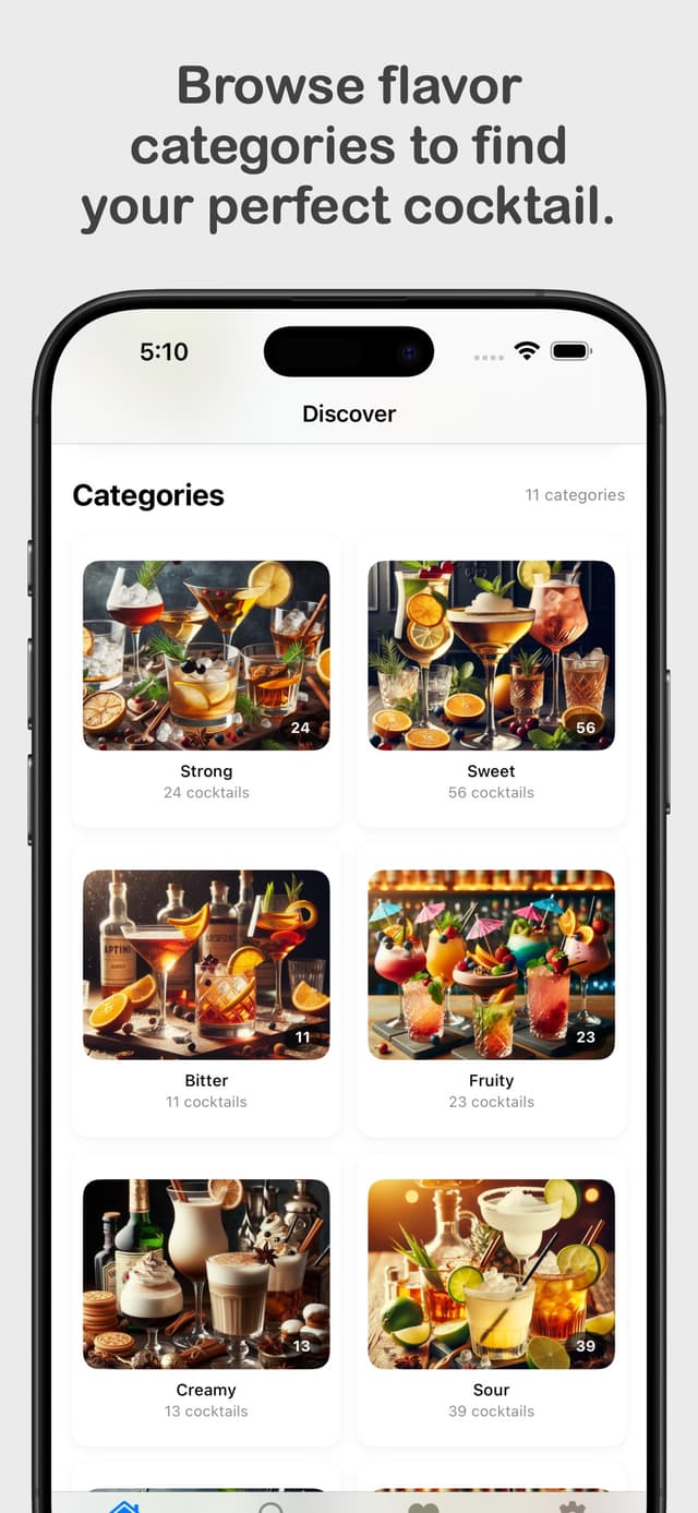 Flavor Categories Grid